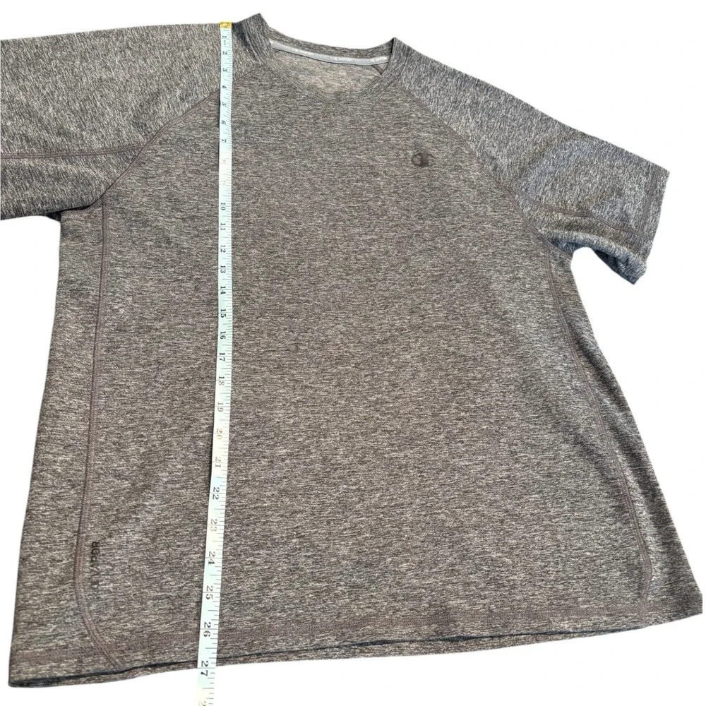 Champion Vapor Mens Gray Heathered Space Dye Performance T-Shirt Raglan XL - Picture 5 of 7